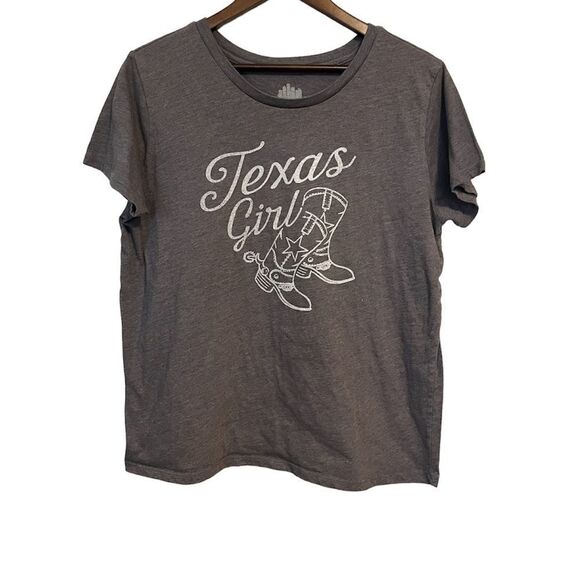 Texas Girl Grey T-Shirt - Picture 1 of 5